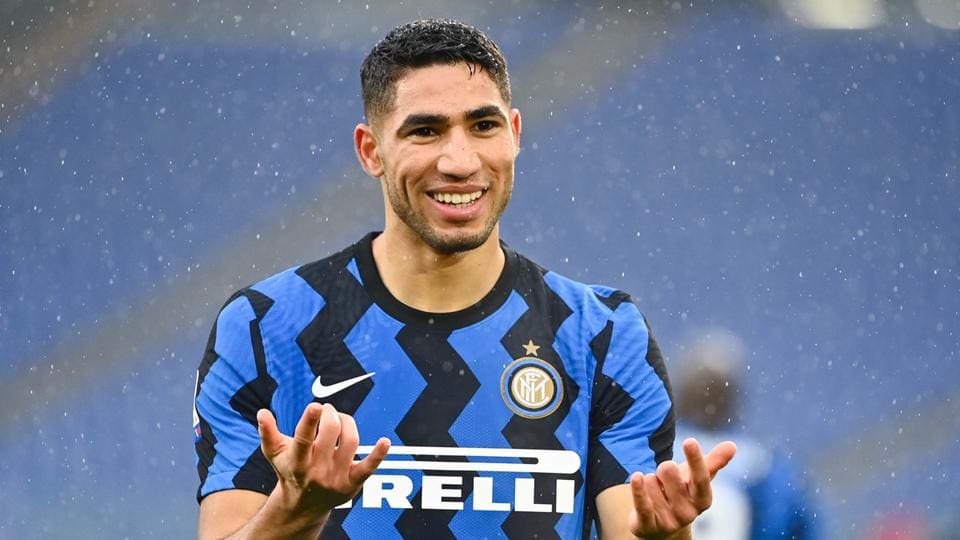 Le Marocain Achraf Hakimi, meilleur latéral droit au monde