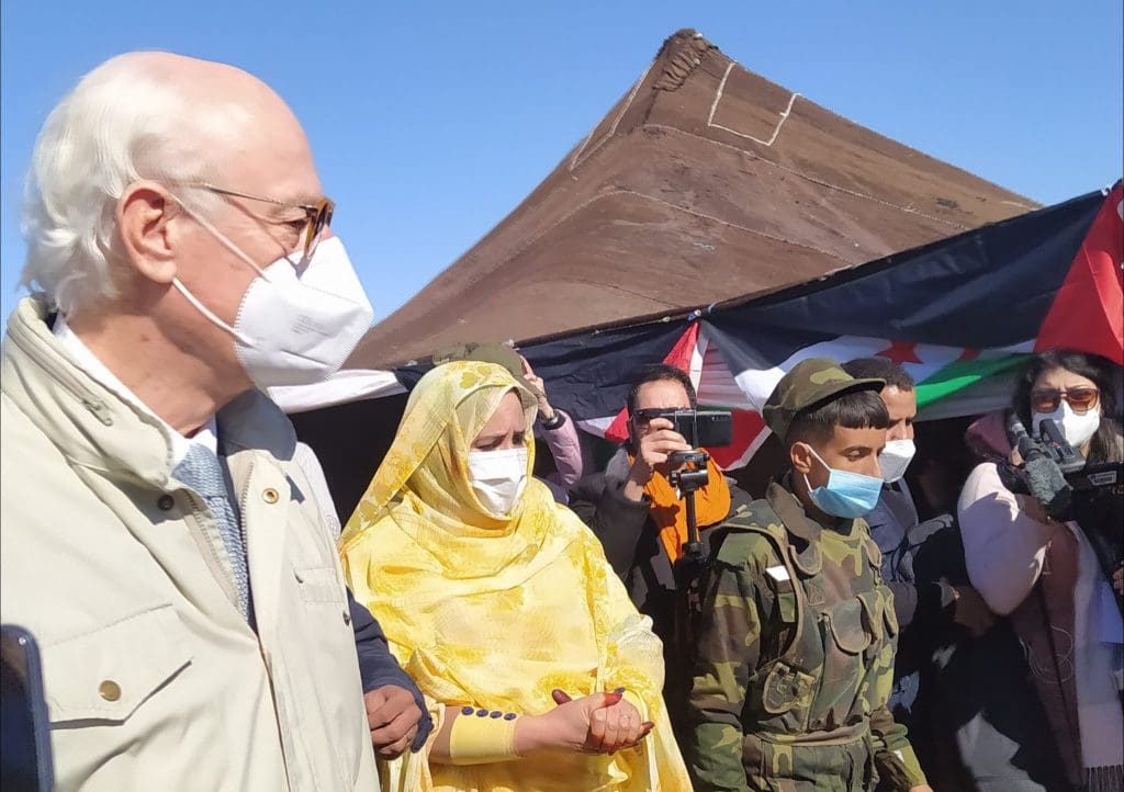 À Tindouf et à Rabouni, des enfants-soldats guident la visite de Staffan de Mistura