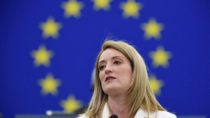 Roberta Metsola prend la tête du Parlement européen