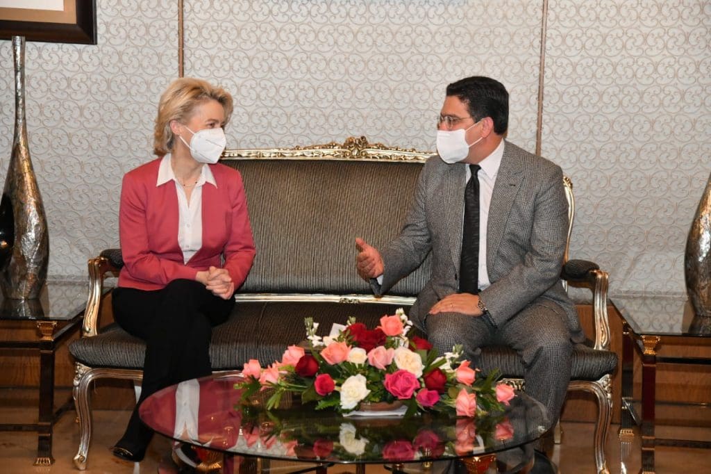 À Rabat, Ursula von der Leyen s’entretient avec Nasser Bourita